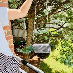 NWT💎Madison West•Los Angeles💎Authentic OG Crystal Purse👛 Silver & Black …